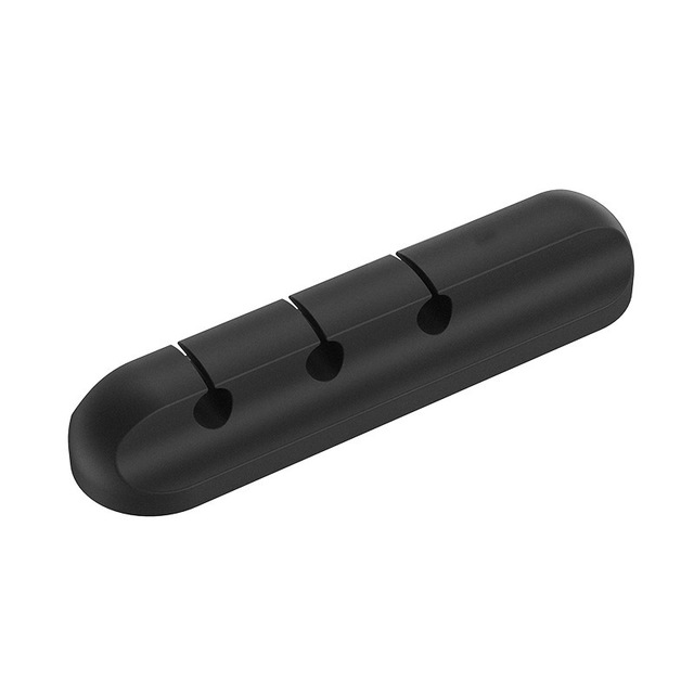 "Silicone Cable Management Clips – 3-Clip Pack for desk cable organization"
