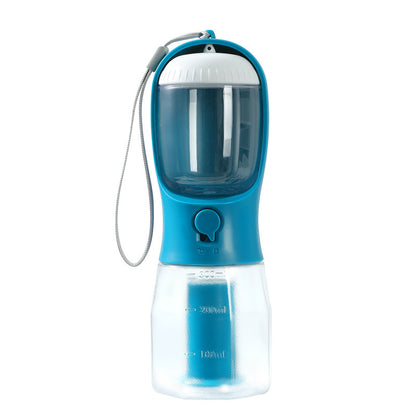 Turquoise — "3-in-1 Pet Water Bottle in Turquoise – filtered water bottle for pets on the go"