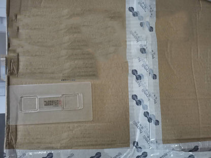 "Adhesive Mounting Strip for 2-Cup Toothbrush Holder"