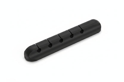 "5-Hole Silicone Cable Organizer – keeps multiple cords neatly in place"
