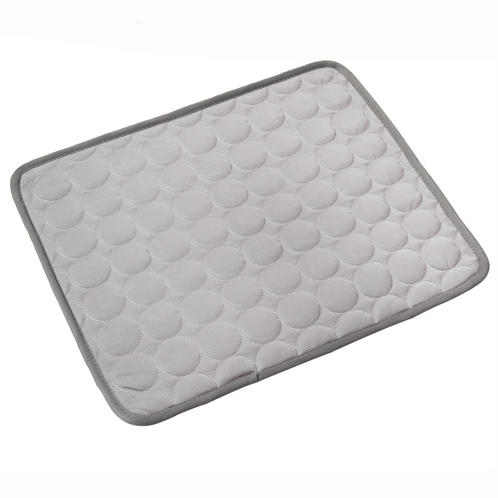 "Ice Silk Pet Cooling Pad in Gray – breathable pet cooling pad for dogs and cats"