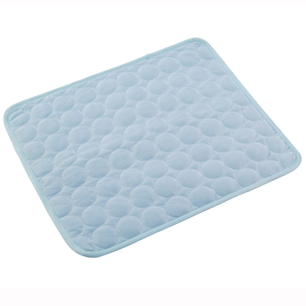 ce Silk Pet Cooling Pad in Light Blue – soft summer cooling pad for pets"
