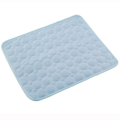 ce Silk Pet Cooling Pad in Light Blue – soft summer cooling pad for pets"